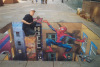 Chalk Drawing 14 - Spiderman