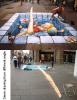 Chalk Drawing 16 - Lady in Pool